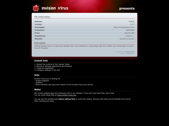 IP.Blog.v2.6.3_[illus!on]_nulled_[ReadMe] screenshot
